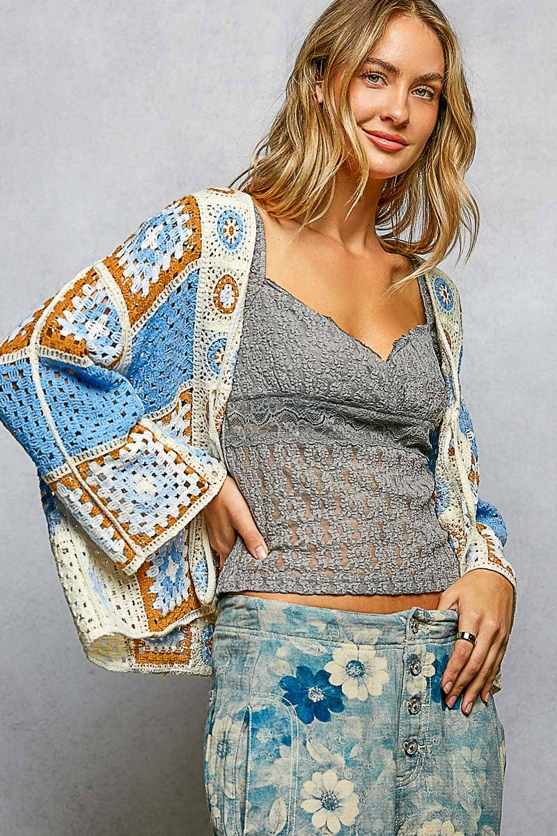 Crochet Cardigan Top