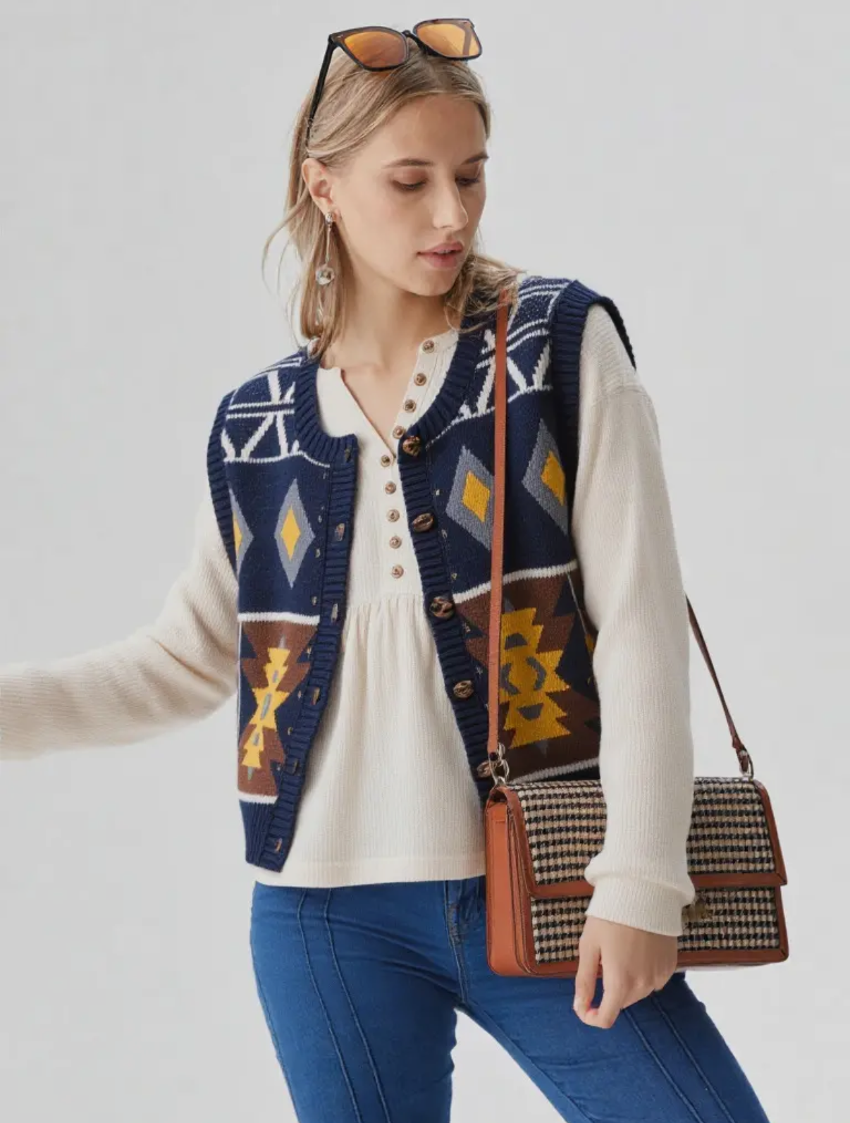 Aztec Sweater Vest