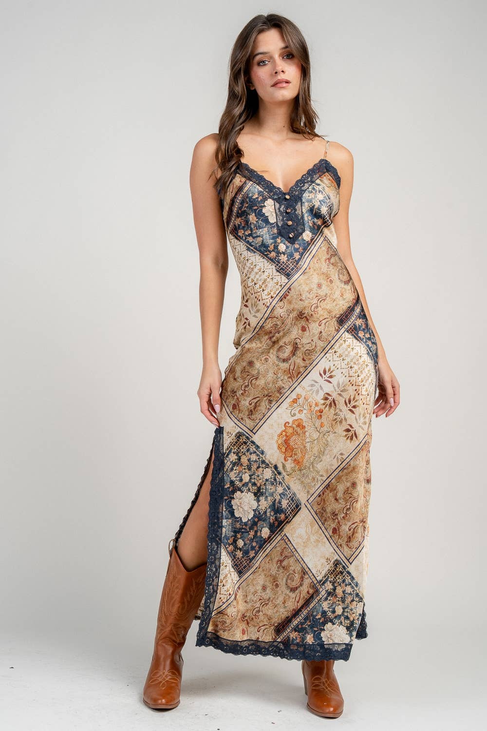 Silk & Lace Slip dress