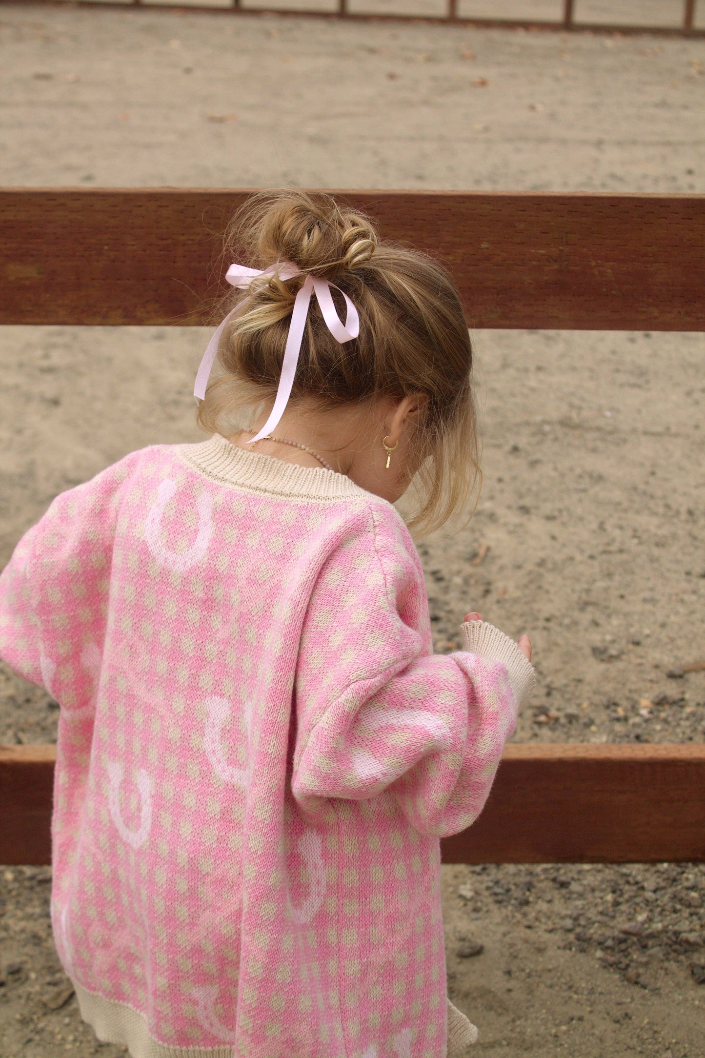 Youth Pink Galentine Knit Cardigan