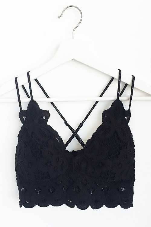 Scalloped Lace with Cami Bralette