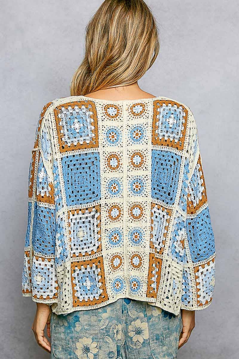 Crochet Cardigan Top