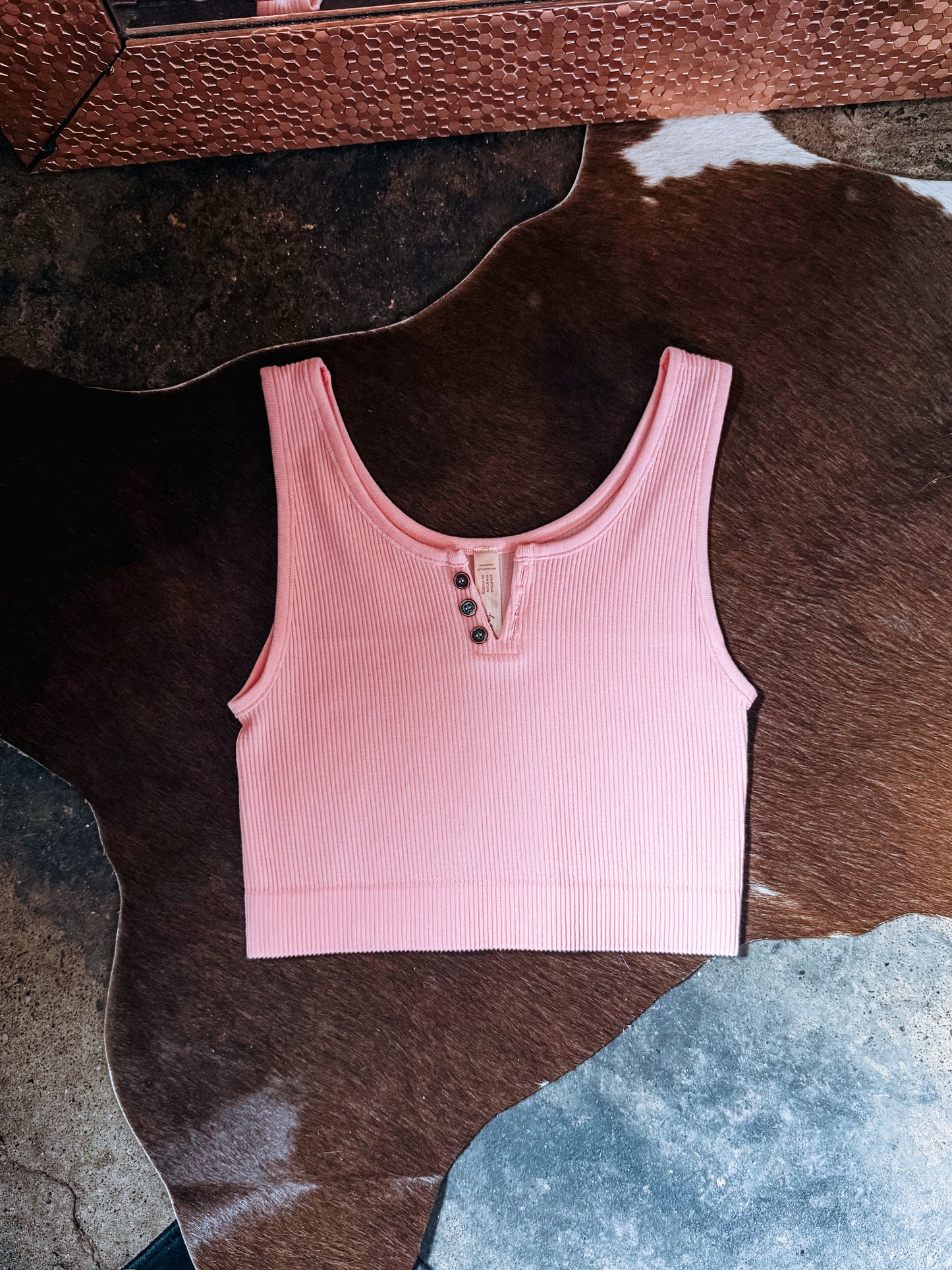 Henley Ribbed Tank
