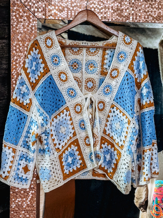 Crochet Cardigan Top