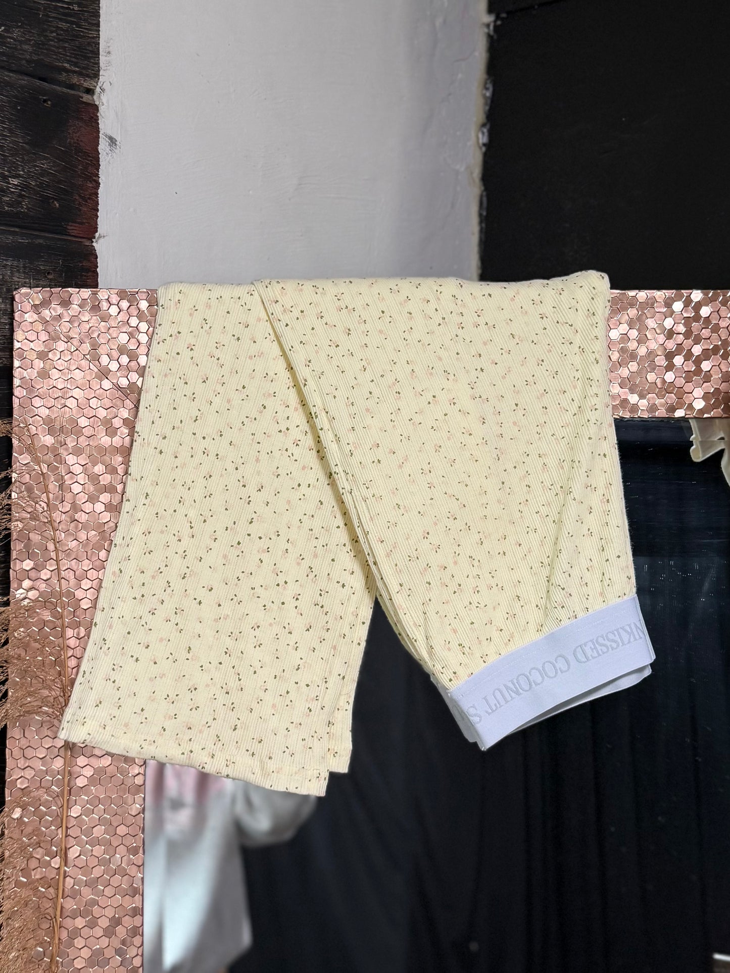 Lemon Floral Pajama Pants