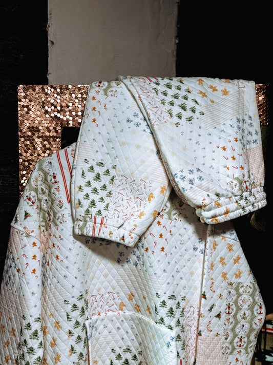 Christmas Holiday Quilted Joggers