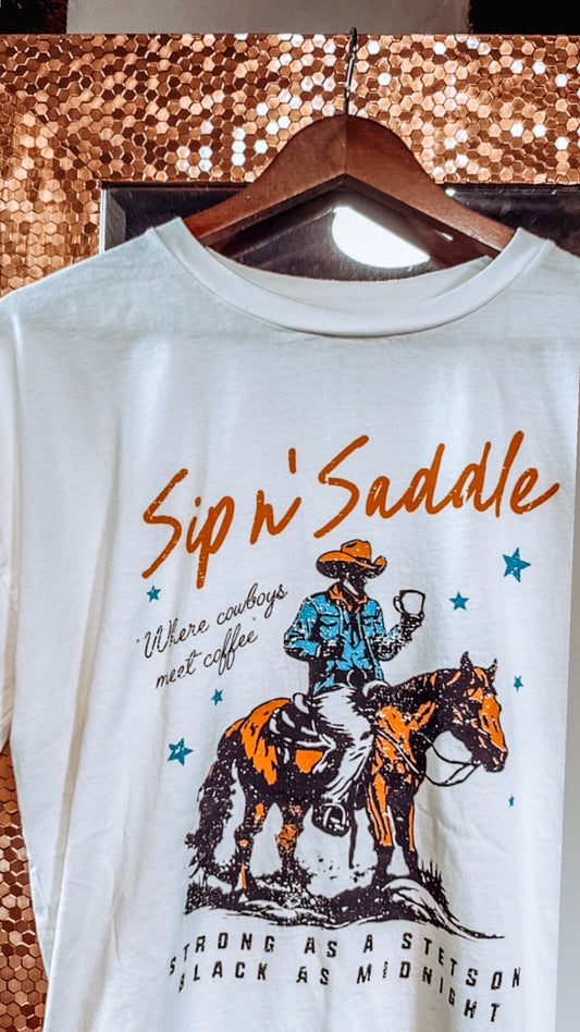 Sip n’ Saddle Graphic Tee