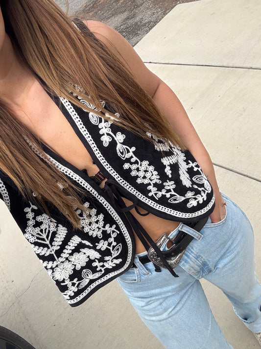 Embroidered  Vest