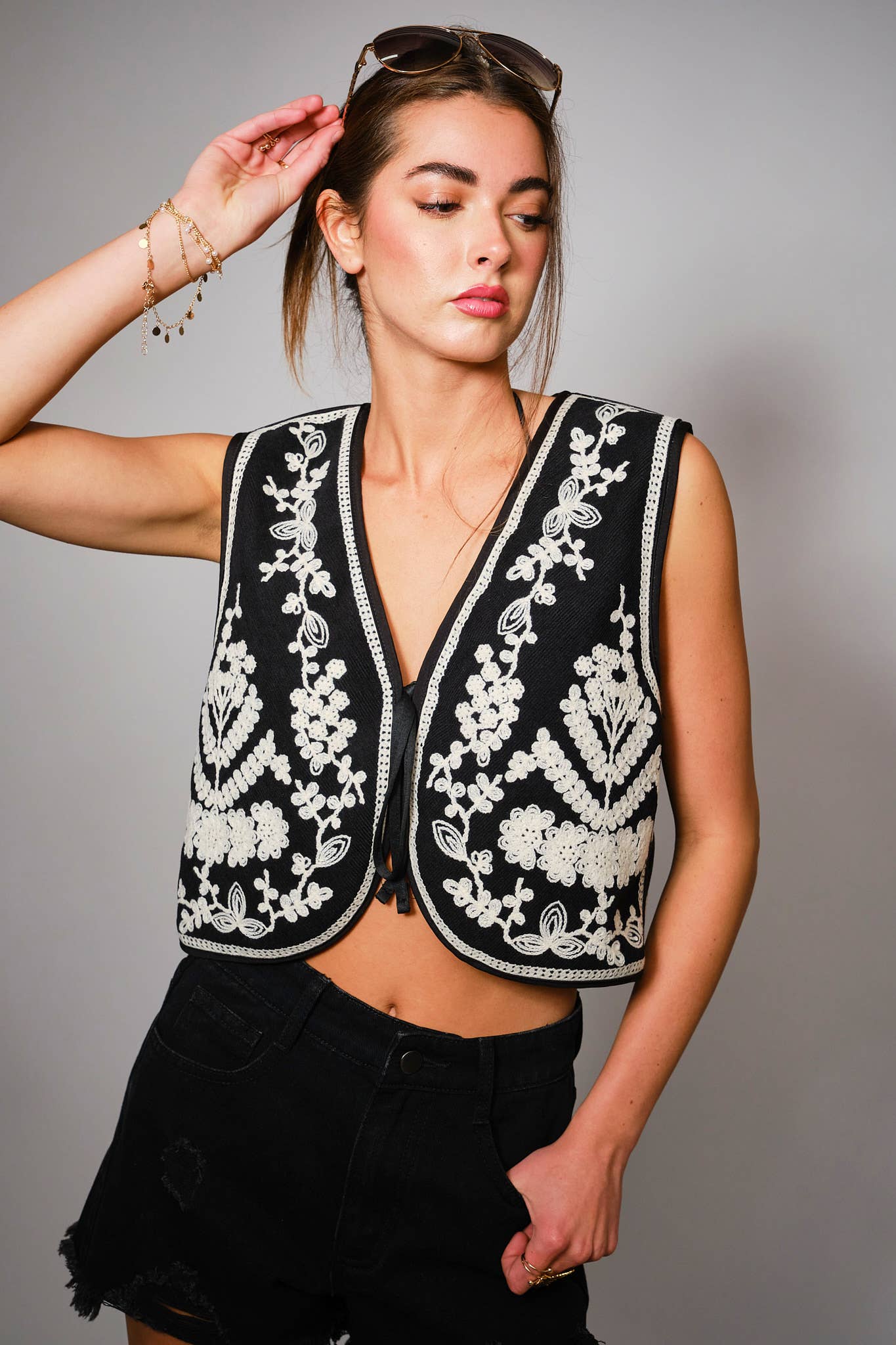 Embroidered  Vest